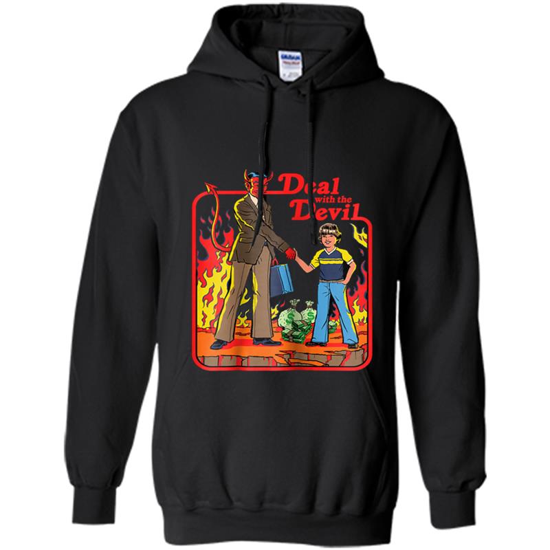 The Deal With The Devil Vintage Hoodie-mt