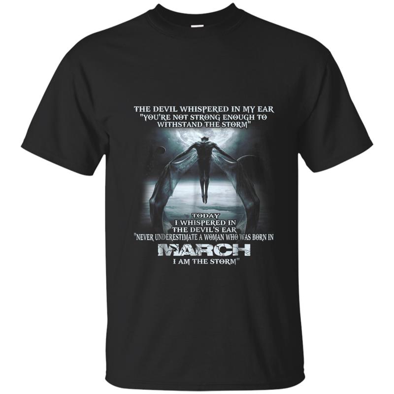 The Devil - born in March - the storm - Woman T-shirt-mt