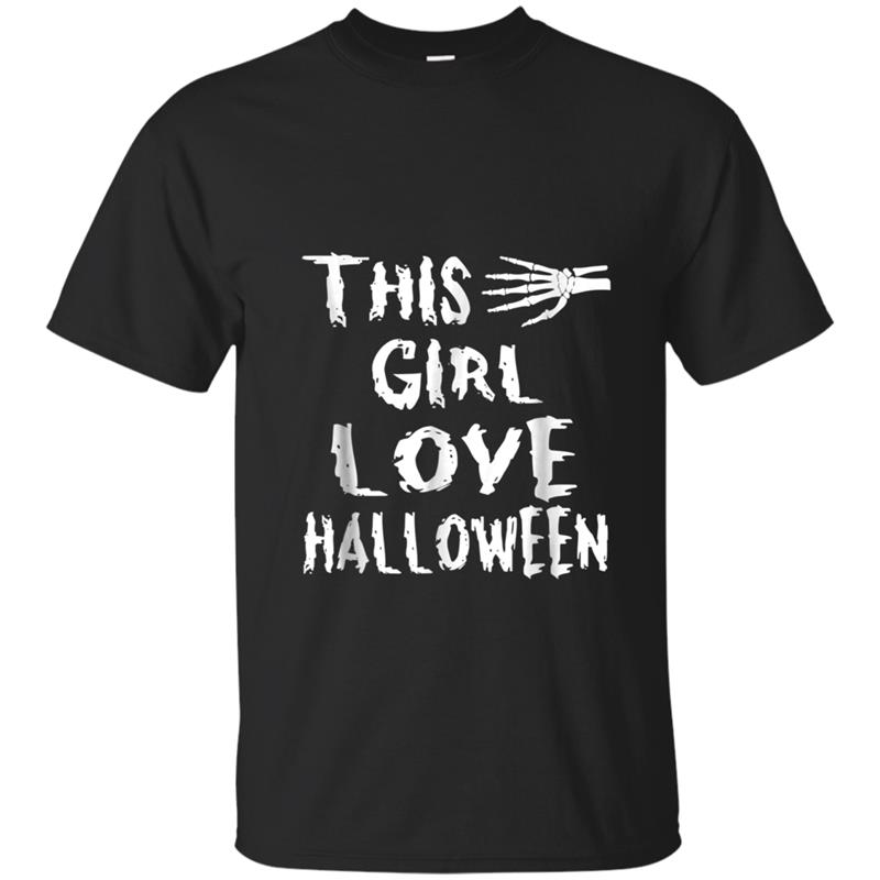 This Girl Loves Halloween  Happy Halloween T-shirt-mt