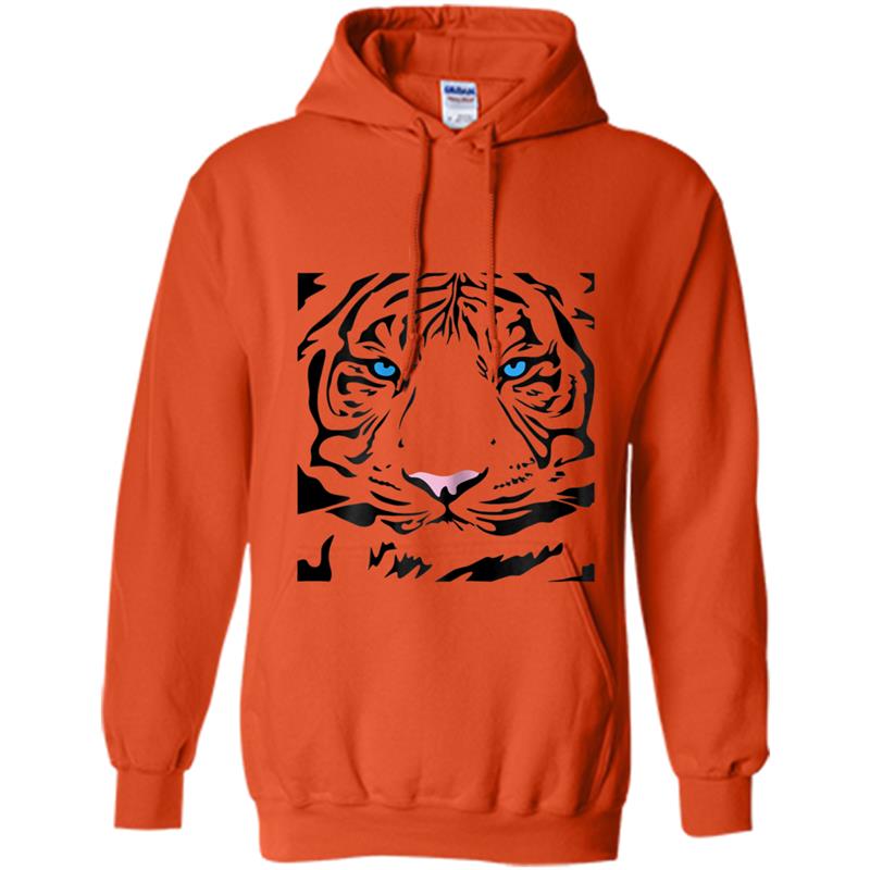 Tiger tigress face fierce and wild beautiful big cat Hoodie-mt