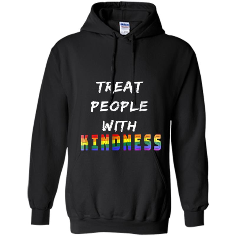 Treat People With Kindness LGBTQ Equality Rainbow Hoodie-mt