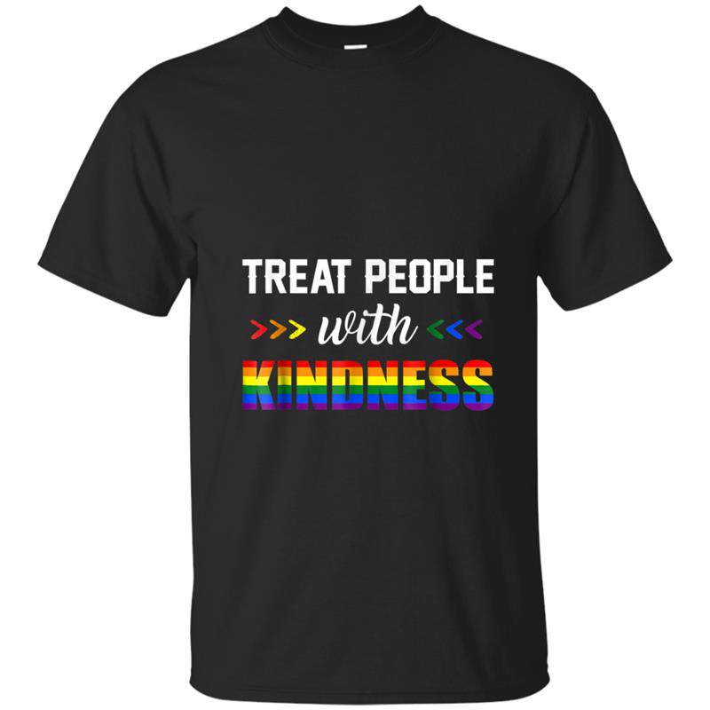 Treat People With Kindness  LGBT Pride Gift Tee T-shirt-mt