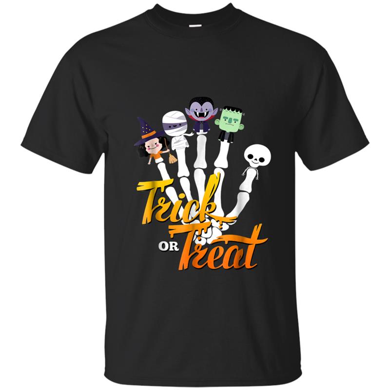 Trick Or Treat Halloween  Witch Zombies Mummy T-shirt-mt