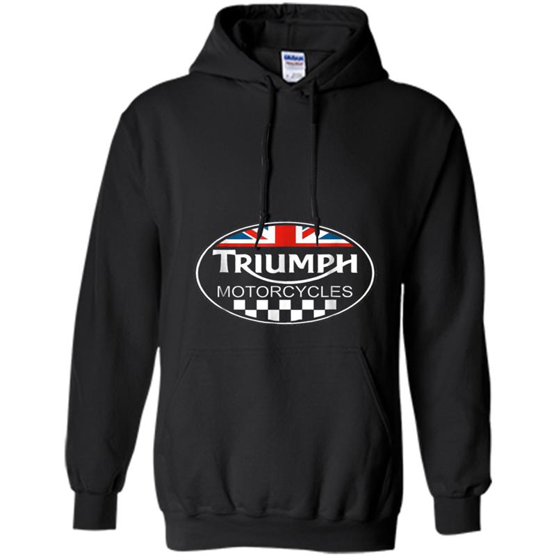 Triumph   Old Tin Sign Logo Hoodie-mt