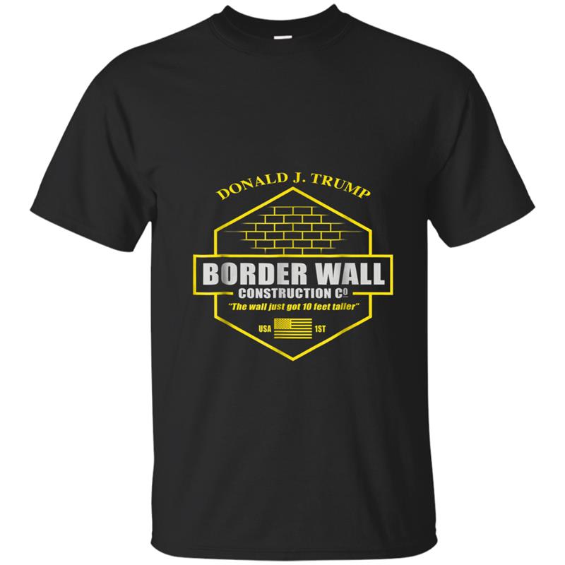 Trump Border Wall Construction Company T-shirt-mt