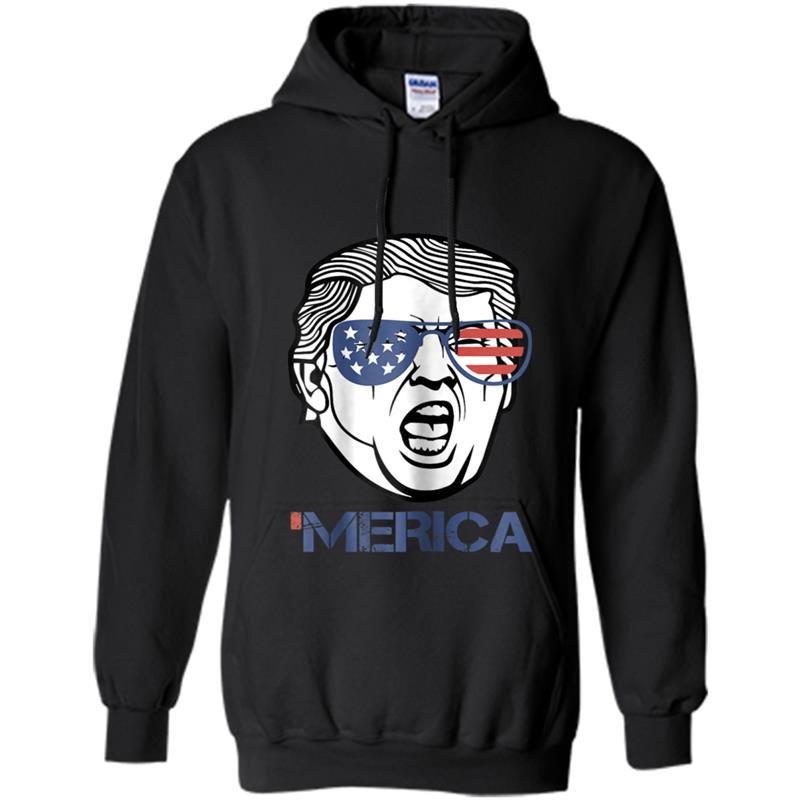 Trump Merica  4th of July Murica 'Merica Gifts Hoodie-mt