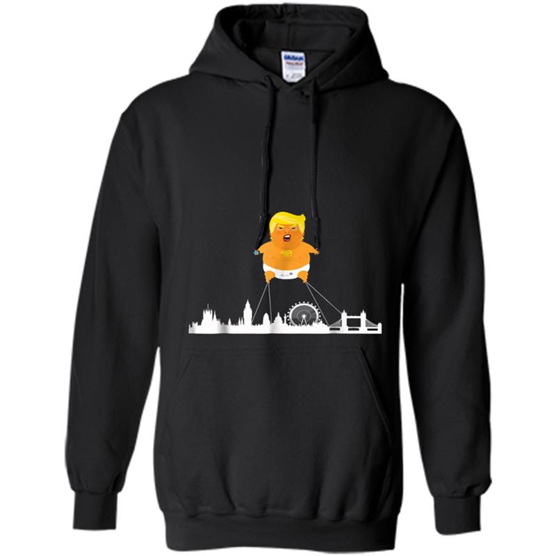 Trump with Baby Blimp London Funny Hoodie-mt