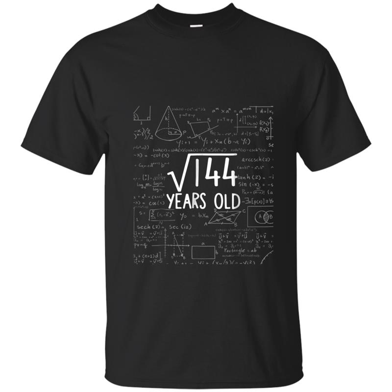 Twelve Years Old  12th Party 12 Twelfth Square Root 144 T-shirt-mt