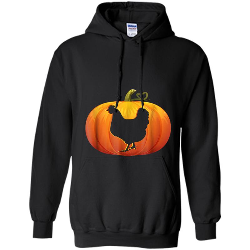 umpkin Lantern Chicken  Chicken Farming Halloween Hoodie-mt