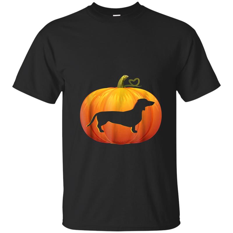 umpkin Lantern Dachshund  Dachshund Dog Halloween T-shirt-mt