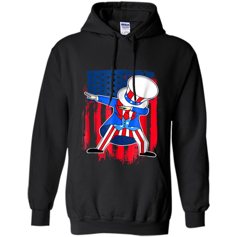 Uncle Sam Dabbing 4th July American Men Women Hoodie-mt