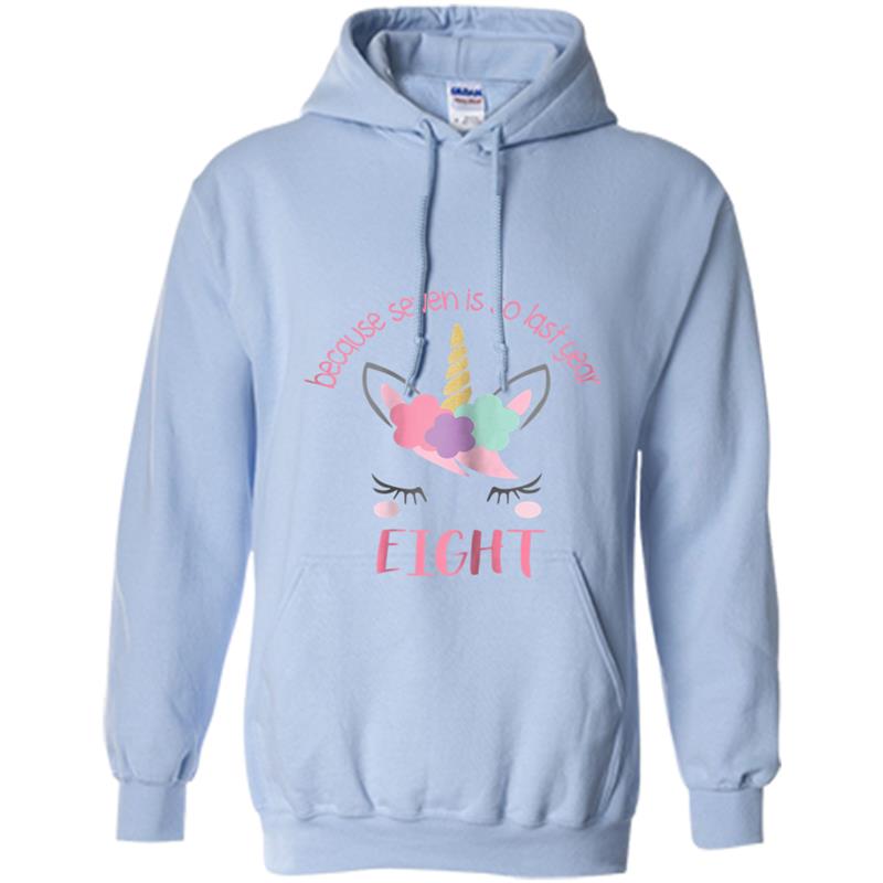 Unicorn 8th Birthday Girl , Birthday  8 Hoodie-mt