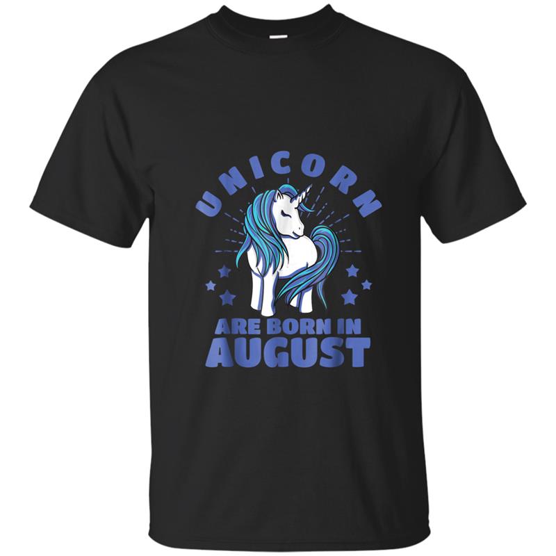 Unicorn Are Born In August T-shirt-mt