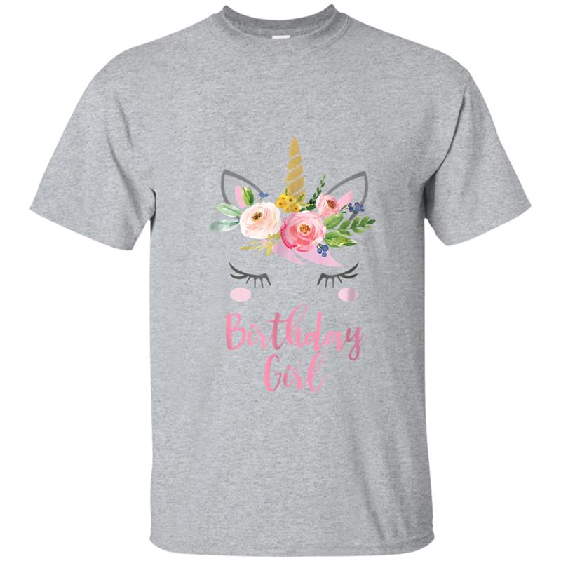 Unicorn Birthday , Birthday Girl Gift T-shirt-mt