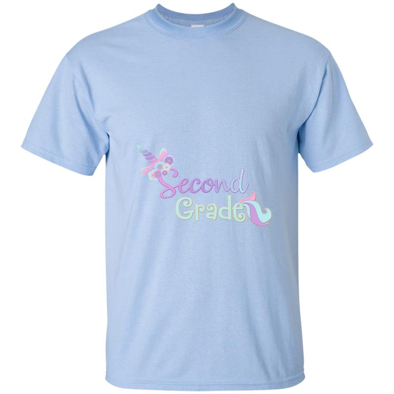Unicorn Second Grade  Back To School Girl Children T-shirt-mt