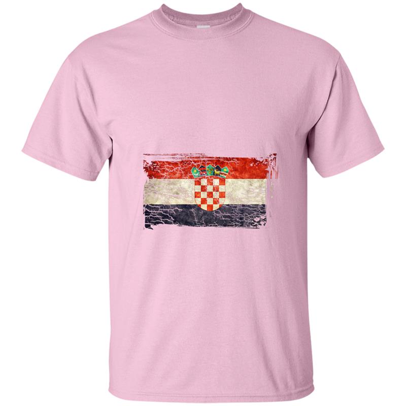 Unique Trendy & Vintage Croatia Flag Gift  G003711 T-shirt-mt