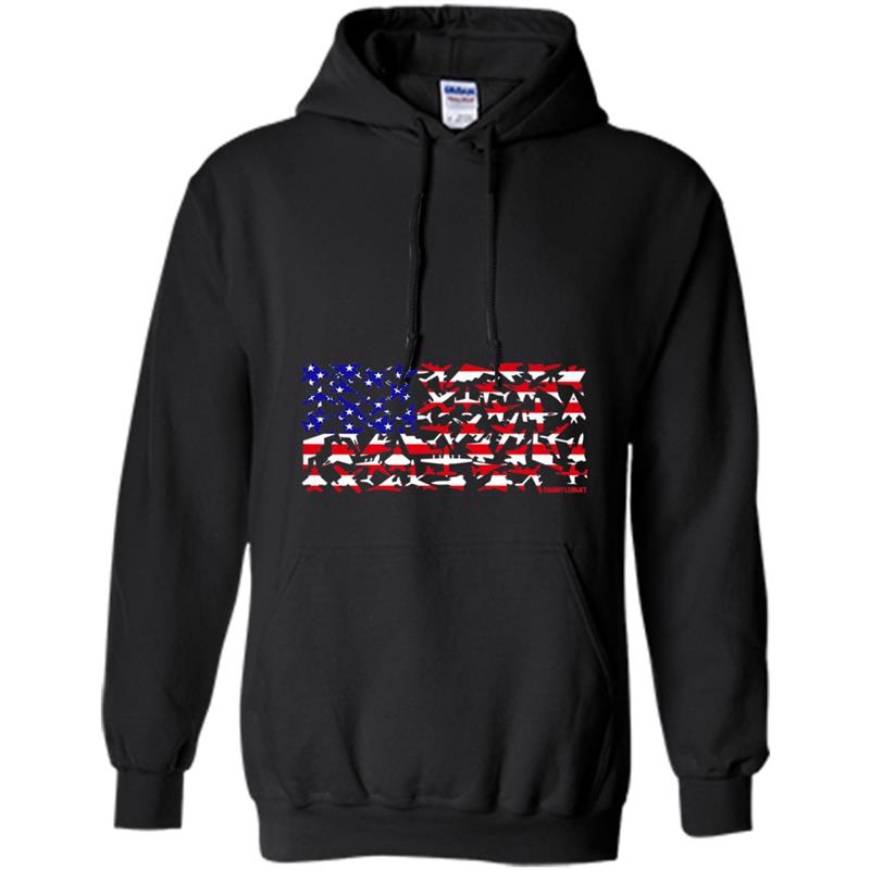 United States Military Airplane Flag Hoodie-mt