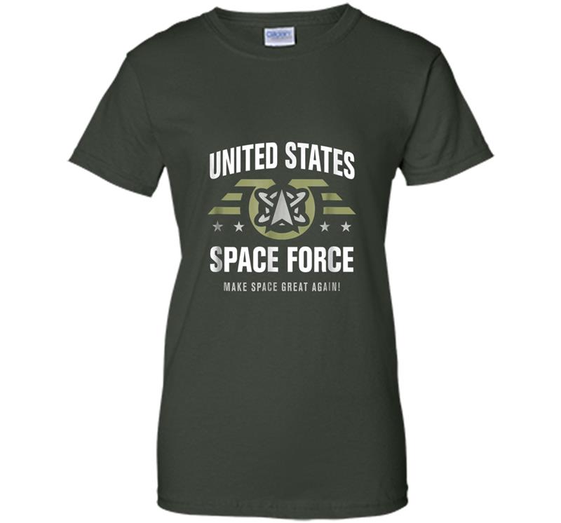 United States Space Force  Trump  Army Green T-shirt-mt