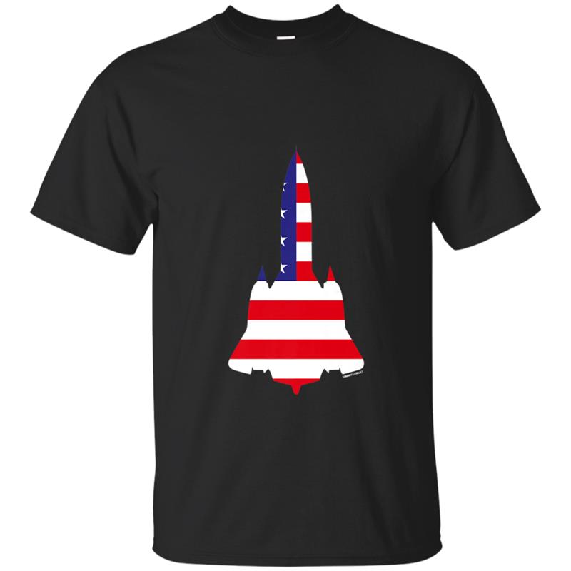 United States SR-71 BlackBird Flag T-shirt-mt