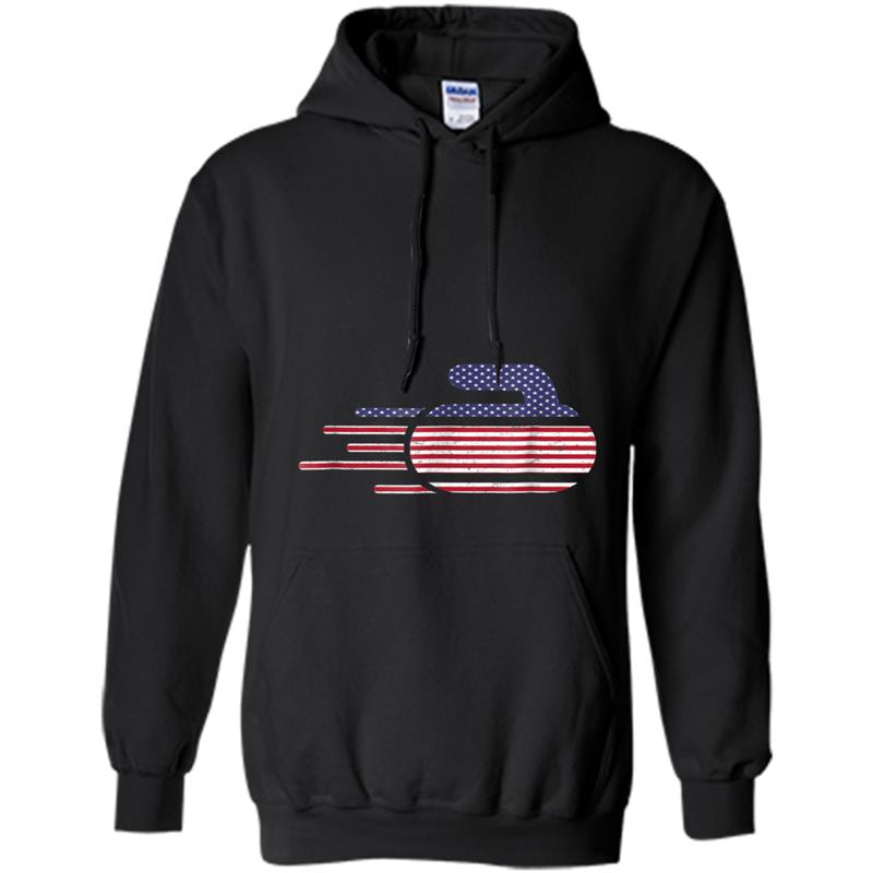 USA Curling  Winter Sport Curling Stone Gifts Hoodie-mt