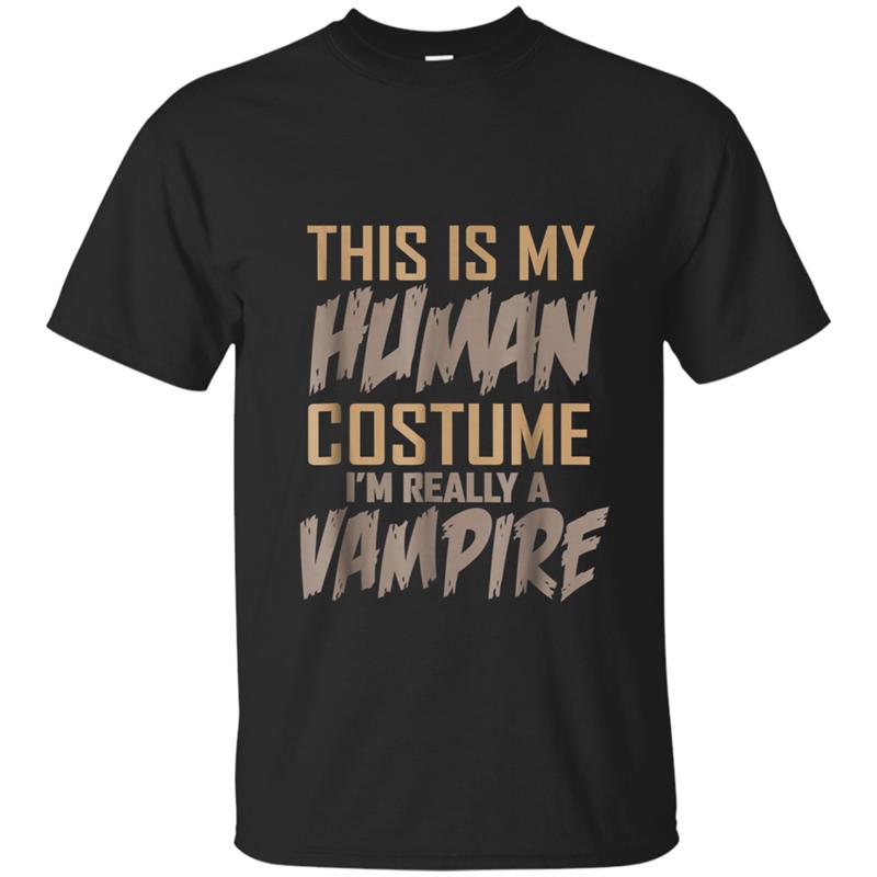 Vampire Costume  Halloween Funny T-shirt-mt