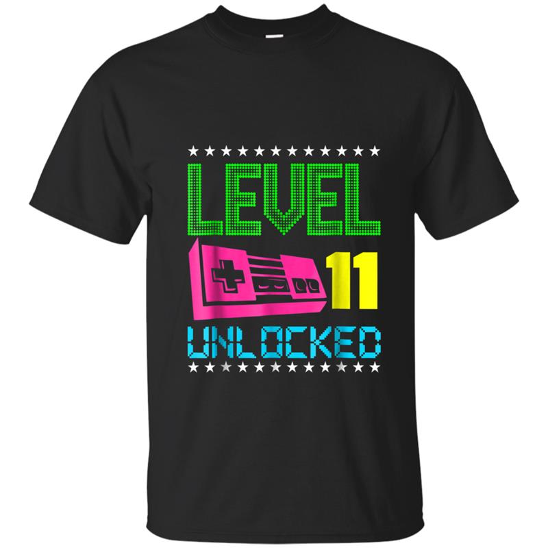 Video Game Birthday  Gamer Kid Youth 11th 11 Years Old T-shirt-mt