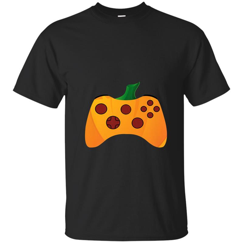 Video Gamer Halloween  Funny Pumpkin Costume T-shirt-mt