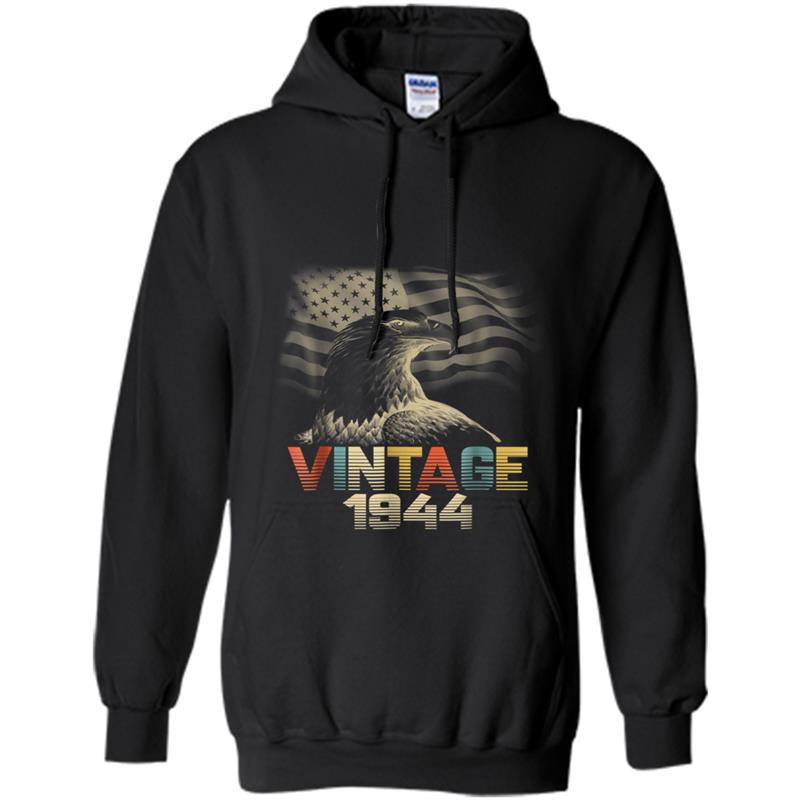 Vintage 1944- 74 Years Old 74th Birthday 1940s Gift Hoodie-mt