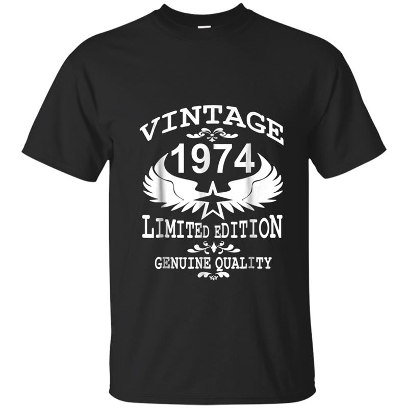 Vintage 1974 Years Limited Edition birthday gift T-shirt-mt