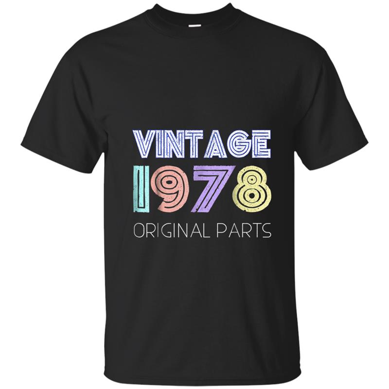 Vintage 1978  Funny Retro 40th Birthday Gift Idea Tee T-shirt-mt