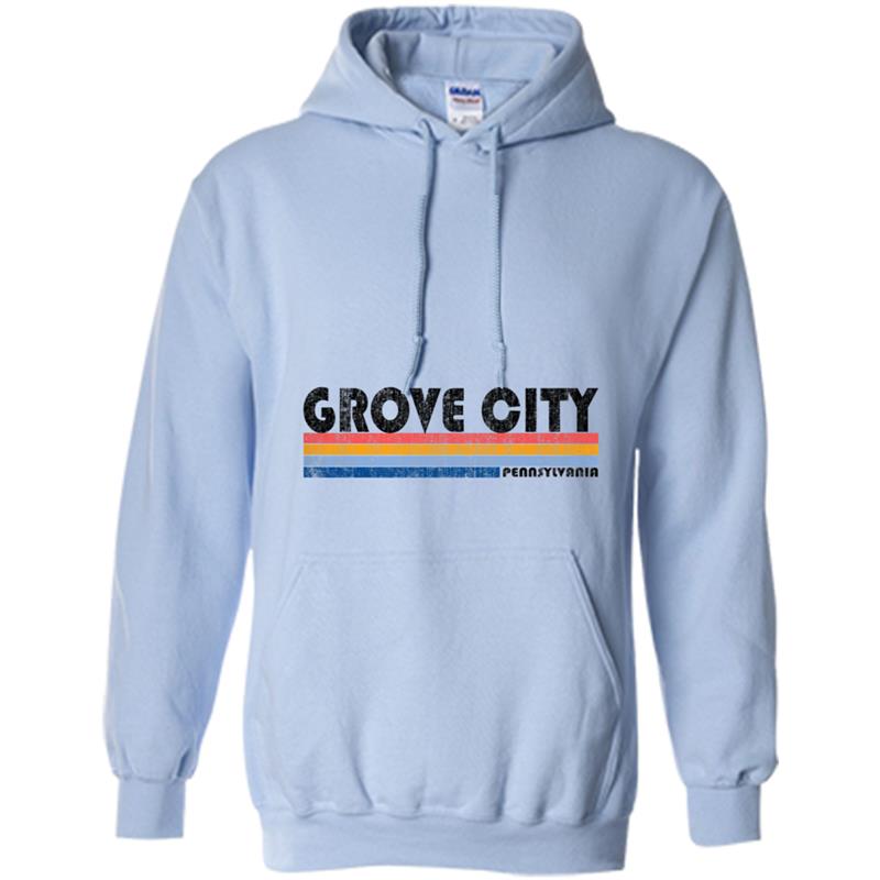 Vintage 1980s Style Grove City PA Premium Hoodie-mt