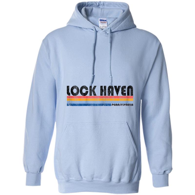 Vintage 1980s Style Lock Haven PA Hoodie-mt