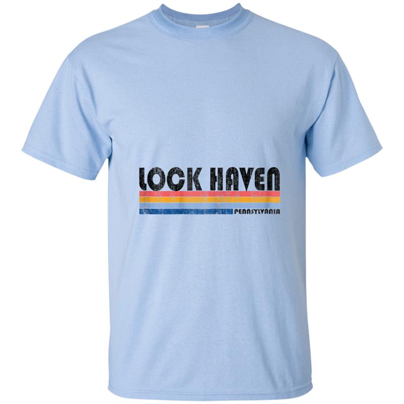 Vintage 1980s Style Lock Haven PA T-shirt-mt