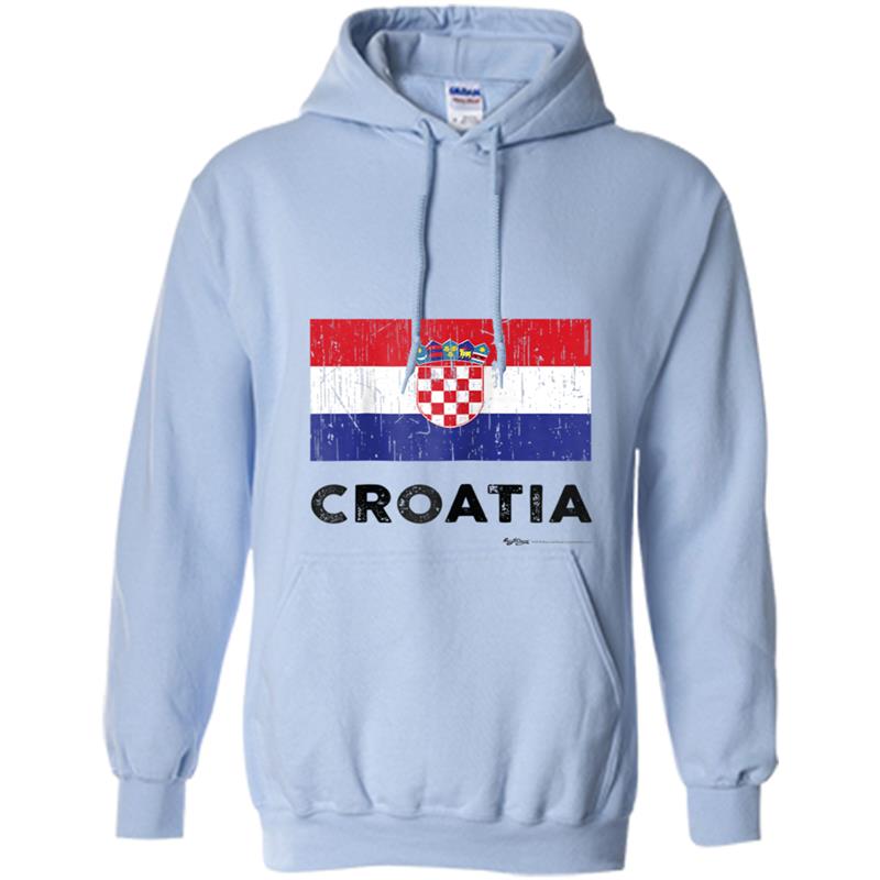 Vintage Croatia Flag Hoodie-mt