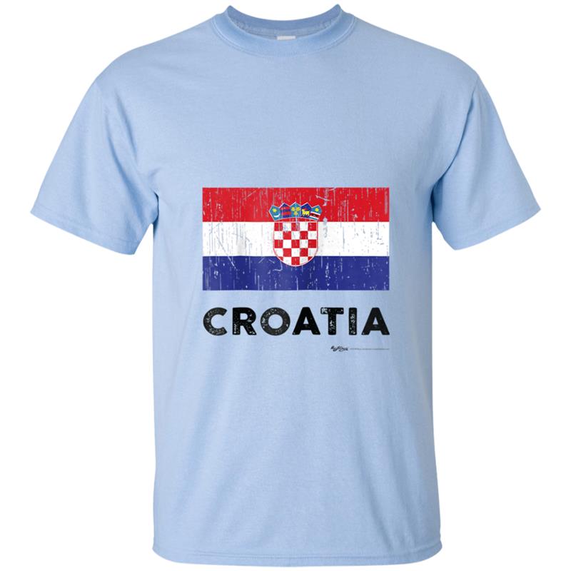 Vintage Croatia Flag T-shirt-mt