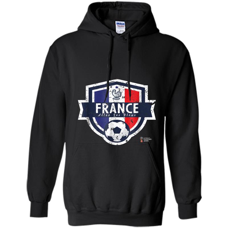 Vintage France Allez Les Blues World Soccer 2018 Hoodie-mt