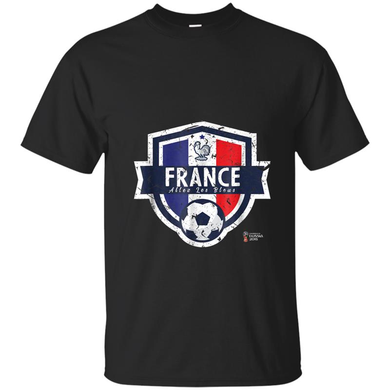 Vintage France Allez Les Blues World Soccer 2018 T-shirt-mt