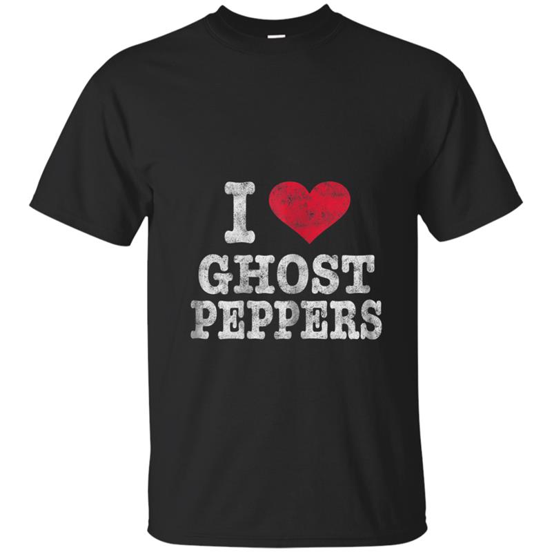 Vintage I Love Ghost Peppers  Trendy Gift T-shirt-mt