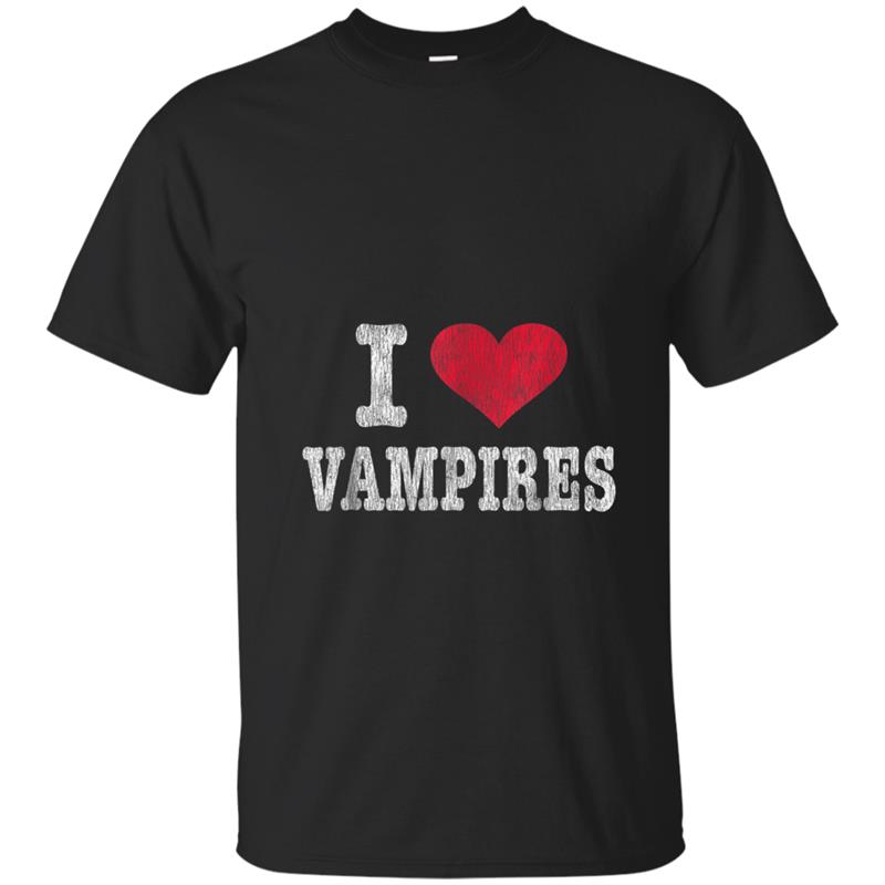 Vintage I Love Vampires  Trendy Gift T-shirt-mt