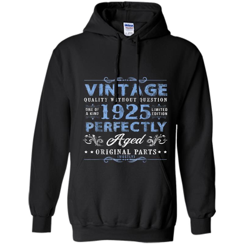 Vintage Made In 1925  93rd Birthday Gift T- Hoodie-mt