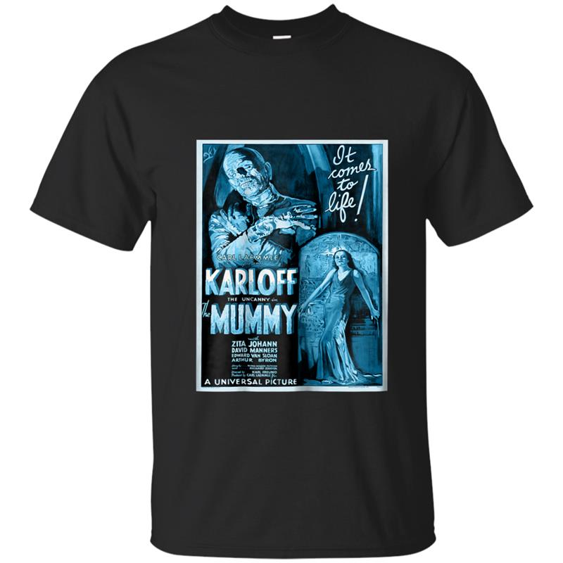 Vintage Movie Poster  - Mummy Horror Movie Tee T-shirt-mt