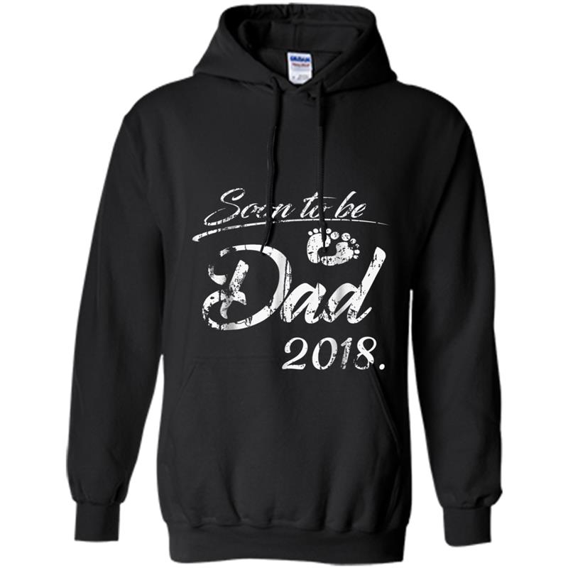 Vintage Soon To Be Dad 2018  Fathers Day Gifts Hoodie-mt