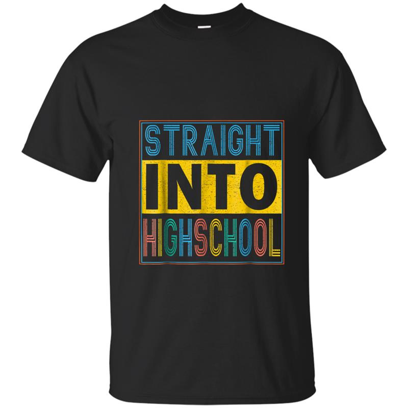 Vintage STRAIGHT INTO High School 2018 Back to School T-shirt-mt