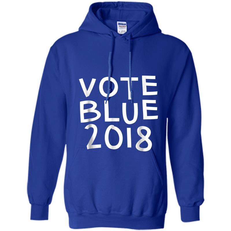 VOTE BLUE 2018  in Royal Blue Hoodie-mt