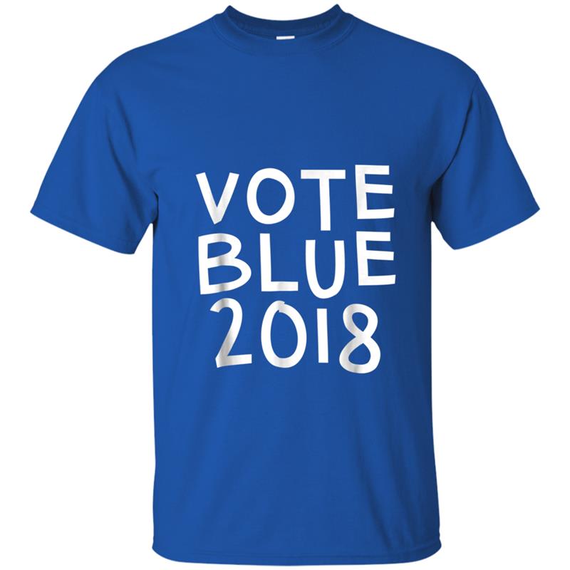 VOTE BLUE 2018  in Royal Blue T-shirt-mt