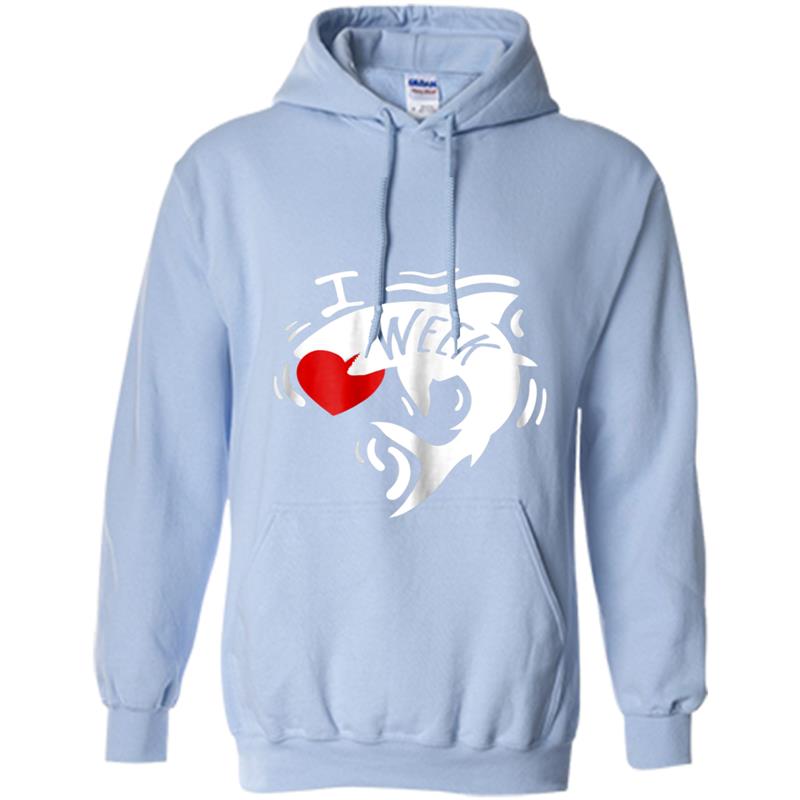 Week of the Shark   Cute I Heart Sharks Tee Gift Hoodie-mt