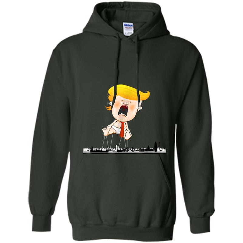 Welcome To London Crying Baby Trump Balloon Resistance Tee Hoodie-mt