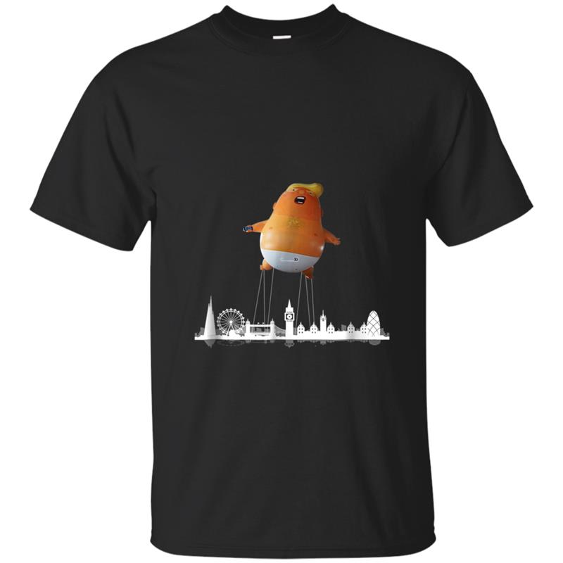 Welcome To London Funny Baby Trump Crying Ballon T-shirt-mt