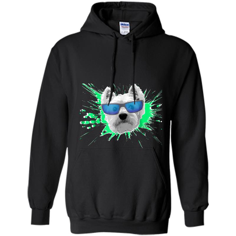 Westie Splash Design Hoodie-mt