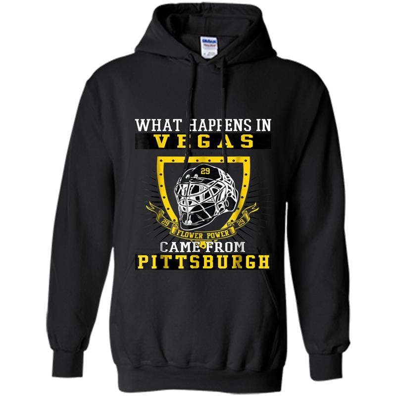 What Happens In Vegas Flower Power Came From Pittsburgh Hoodie-mt